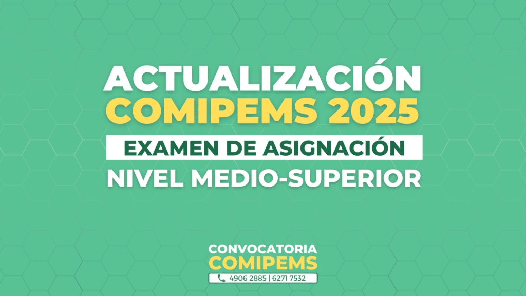 Examen COMIPEMS 2025, nivel medio-superior